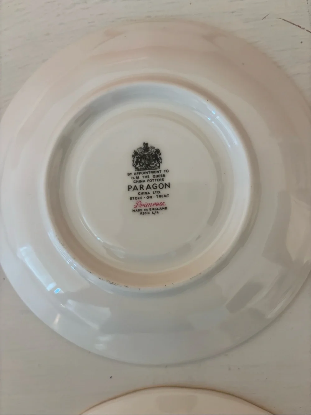 VNT Paragon Primrose 6 Saucers Fine Bone China Yellow Floral HM Queen England